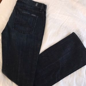 7 for all mankind high waist dark wash jeans